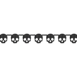 Amscan Halloween Decor - Wood Skull Garland - Little Painter Art | Exploring the Endless Possibilities of Art| Hot