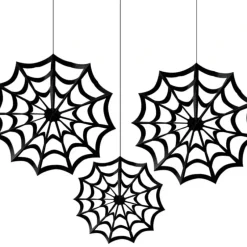 Amscan Halloween Spiderweb Hanging Fan Decor 3pc Set - Little Painter Art | Exploring the Endless Possibilities of Art| Shop All