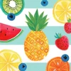 Amscan Lunch Napkins 16pk - Hello Summer Fruit - Little Painter Art | Exploring the Endless Possibilities of Art| Shop All
