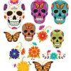 Amscan Party Decor Cutouts 12pk Dia De Los Muertos Sugar Skulls - Little Painter Art | Exploring the Endless Possibilities of Art| Shop All