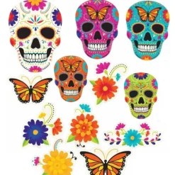 Amscan Party Decor Cutouts 12pk Dia De Los Muertos Sugar Skulls - Little Painter Art | Exploring the Endless Possibilities of Art| Shop All