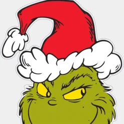 Amscan Peeping Grinch Window Cling - Little Painter Art | Exploring the Endless Possibilities of Art| Hot