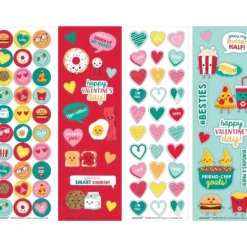 Amscan Valentine Stickers 36-sheets - Icons & Treats - Little Painter Art | Exploring the Endless Possibilities of Art| Shop All