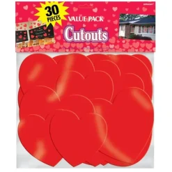 Amscan Valentines Paper Heart Cutouts 30pk - Little Painter Art | Exploring the Endless Possibilities of Art| Shop All