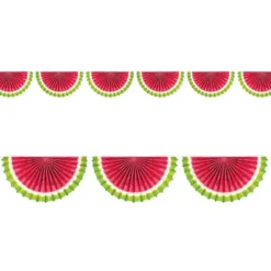 Amscan Watermelon Fan Bunting Garland Banner - Little Painter Art | Exploring the Endless Possibilities of Art| Shop All