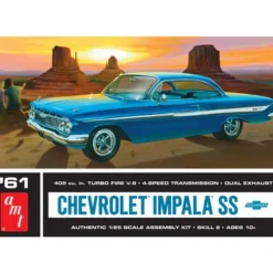 AMT 61 Chevrolet Impala SS 409 Turbo Fire 1/25 Model Kit Level 2 - Little Painter Art | Exploring the Endless Possibilities of Art| Shop All