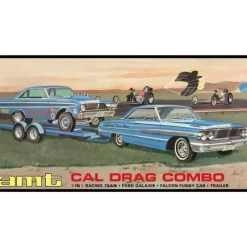 AMT Cal Drag Combo 1964 Galaxie, AWB Falcon & Trailer 1/25 Model - Little Painter Art | Exploring the Endless Possibilities of Art| Shop All