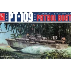 AMT John F. Kennedy PT-109 1/64 Model Kit (Level 2) - Little Painter Art | Exploring the Endless Possibilities of Art| Shop All