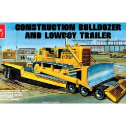 AMT Lowboy Trailer & Bulldozer Combo 1/25 Model Kit (Level 3) - Little Painter Art | Exploring the Endless Possibilities of Art| Shop All