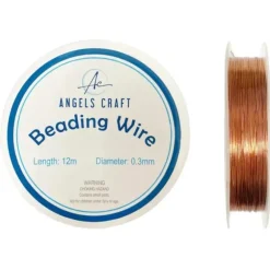 Angels Craft Beading Wire 0.33mm - Copper - Little Painter Art | Exploring the Endless Possibilities of Art| Shop All