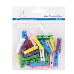 Angels Craft Mini Clothespins 35pk, Assorted Colours - Little Painter Art | Exploring the Endless Possibilities of Art| Shop All