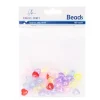 Angels Craft 11mm Beads - Translucent Multi-Coloured Alphabet Hearts - Little Painter Art | Exploring the Endless Possibilities of Art| Shop All