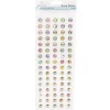 Angels Craft Rhinestone Stickers - Round Iridescent with Gold Border - Little Painter Art | Exploring the Endless Possibilities of Art| Shop All