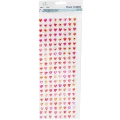 Angels Craft Rhinestone Stickers - Red Mini Hearts - Little Painter Art | Exploring the Endless Possibilities of Art| Shop All