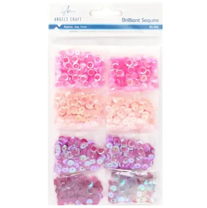Angels Craft Sequins Assortment - Pinks - Little Painter Art | Exploring the Endless Possibilities of Art| Hot