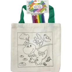 Angels Craft Tote Bag Coloring Kit - Dinosaurs - Little Painter Art | Exploring the Endless Possibilities of Art| Shop All