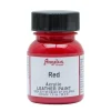 Angelus Acrylic Leather Paint 1oz Red - Little Painter Art | Exploring the Endless Possibilities of Art| Brush