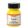 Angelus Acrylic Leather Paint 1oz Yellow - Little Painter Art | Exploring the Endless Possibilities of Art| Brush