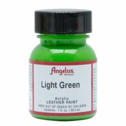 Angelus Acrylic Leather Paint 1oz Light Green - Little Painter Art | Exploring the Endless Possibilities of Art| Brush