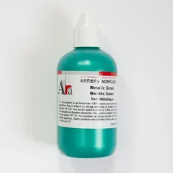 Ara Acrylic 250ml Metallic Green - Little Painter Art | Exploring the Endless Possibilities of Art| Shop All