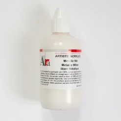Ara Acrylic 250ml Metallic White - Little Painter Art | Exploring the Endless Possibilities of Art| Shop All