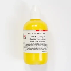 Ara Acrylic 250ml Metallic Yellow Light - Little Painter Art | Exploring the Endless Possibilities of Art| Shop All