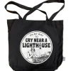 Arcane Bullshit Tote Bag - Cry Near a Lighthouse - Little Painter Art | Exploring the Endless Possibilities of Art| Hot