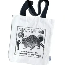 Arcane Bullshit Tote Bag - Ponder the Infinite Raccoon - Little Painter Art | Exploring the Endless Possibilities of Art| Canvas