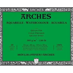 Arches Aquarelle Cold Pressed Watercolour Block 12x16" - Little Painter Art | Exploring the Endless Possibilities of Art| Shop All