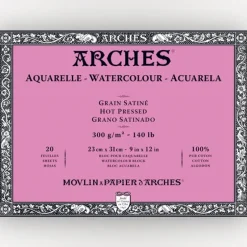 Arches Hot Pressed 300g 23x31cm 20 sheets - Little Painter Art | Exploring the Endless Possibilities of Art| Shop All
