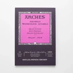 Arches Hot pressed 300gr 12 sheets 14,8x21cm - Little Painter Art | Exploring the Endless Possibilities of Art| Shop All