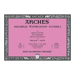 Arches Hot Pressed Watercolour Block 7x10" - Little Painter Art | Exploring the Endless Possibilities of Art| Shop All