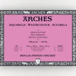 Arches Hot Pressed 26x36cm 300gms 20 sheets - Little Painter Art | Exploring the Endless Possibilities of Art| Shop All