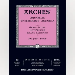 Arches Hot Pressed 26x36cm 300gms 12 sheets - Little Painter Art | Exploring the Endless Possibilities of Art| Shop All