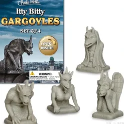 Archie McPhee Itty Bitty Gargoyles 4pk - Little Painter Art | Exploring the Endless Possibilities of Art| Hot