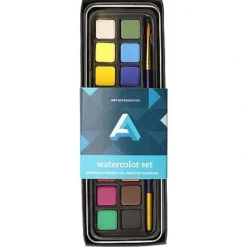 Art Alternatives 18 Pan Watercolour Tin Set - Little Painter Art | Exploring the Endless Possibilities of Art| Pigment