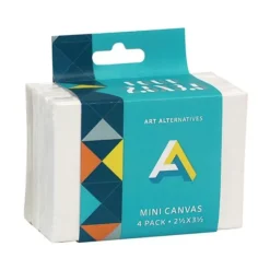 Art Alternatives Mini Canvas 4pk 2.5" x 3.5" - Little Painter Art | Exploring the Endless Possibilities of Art| Canvas