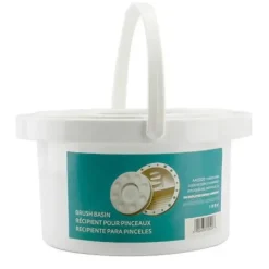 Art Alternatives Round Brush Cleaning Basin w/ Palette Lid - Little Painter Art | Exploring the Endless Possibilities of Art| Brush
