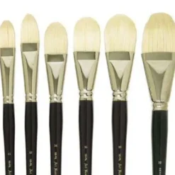 Art Basics 103 Hog Bristle Filbert Brush - Little Painter Art | Exploring the Endless Possibilities of Art| Brush