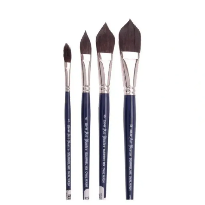 Art Basics 250W Art Basics Squirrelon Oval Wash Brush - Little Painter Art | Exploring the Endless Possibilities of Art| Brush