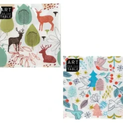 Art For The Table Holiday Lunch Napkins 16pk, Assorted - Little Painter Art | Exploring the Endless Possibilities of Art| Hot