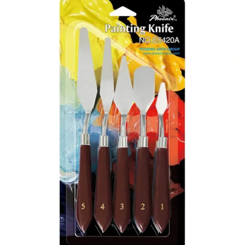 ARTessentials Palette Knife Set for Oils and Acrylics - 5 Piece - Little Painter Art | Exploring the Endless Possibilities of Art| Canvas