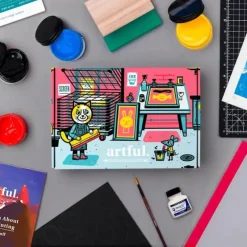 Artful: Let's Learn Screen Printing Starter Box - Little Painter Art | Exploring the Endless Possibilities of Art| Brush