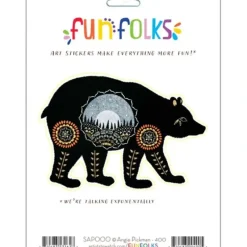 Artists To Watch Vinyl Sticker Angie Pickman Bear - Little Painter Art | Exploring the Endless Possibilities of Art| Shop All
