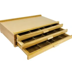 Artists Wooden Storage Cabinet - 3 Drawer - Little Painter Art | Exploring the Endless Possibilities of Art| Brush
