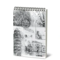 artWork Sketch Pad 120gsm Spiral Bound 24x33cm 80 Sheets Smooth Surface - Little Painter Art | Exploring the Endless Possibilities of Art| Shop All