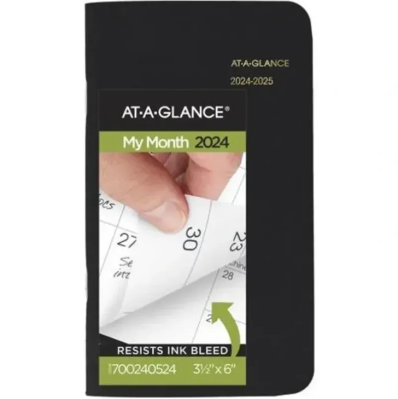 At-A-Glance 2024-2025 Agenda - Two-Year Monthly, Black Pocket - Little Painter Art | Exploring the Endless Possibilities of Art| Hot