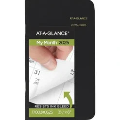 At-A-Glance 2025-2026 Agenda - Two-Year Monthly, Black, Pocket - Little Painter Art | Exploring the Endless Possibilities of Art| Shop All