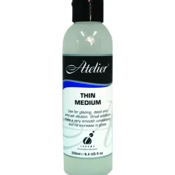 Atelier Acrylic Medium - Thin Medium - Little Painter Art | Exploring the Endless Possibilities of Art| Brush