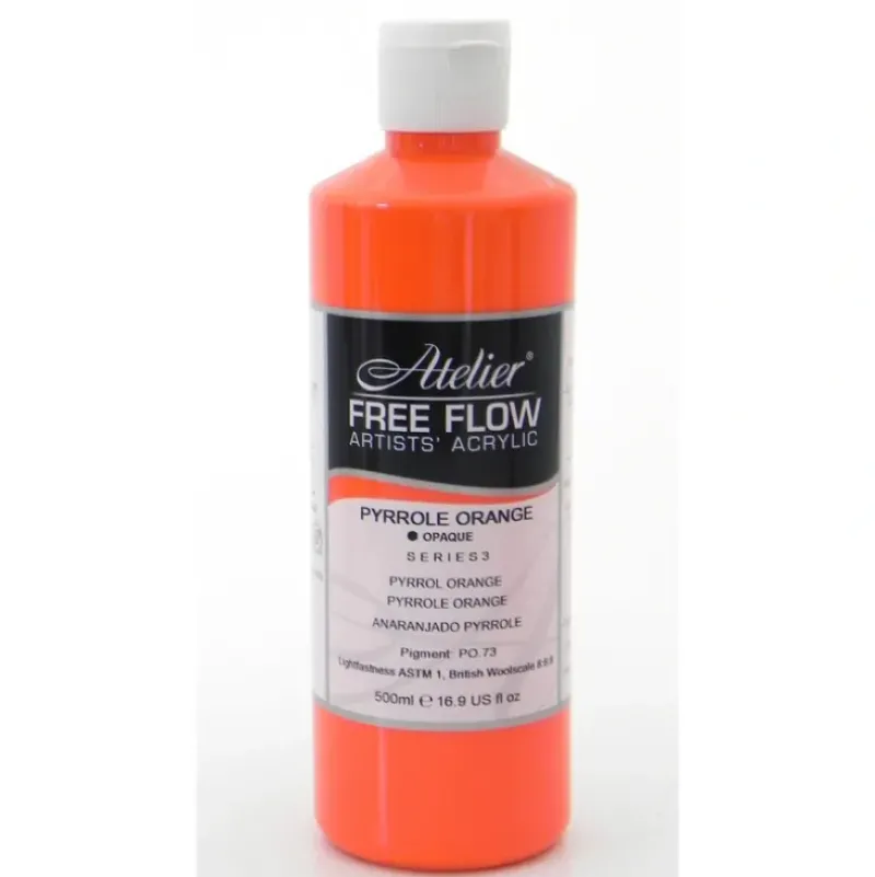 Atelier Free Flow Artists' Acrylic Paint 500ml - Little Painter Art | Exploring the Endless Possibilities of Art| Canvas